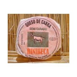 Queso de CABRA  BINIBECA  Semicurado (D.O.Menorca)